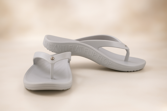 S3 | Solitaire Silver Grey flip flop