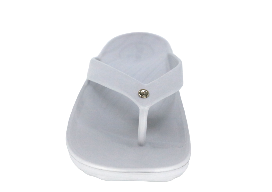 S3 | Solitaire Silver Grey flip flop
