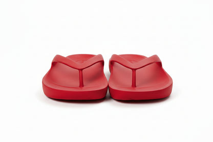 Red sandal on a white background