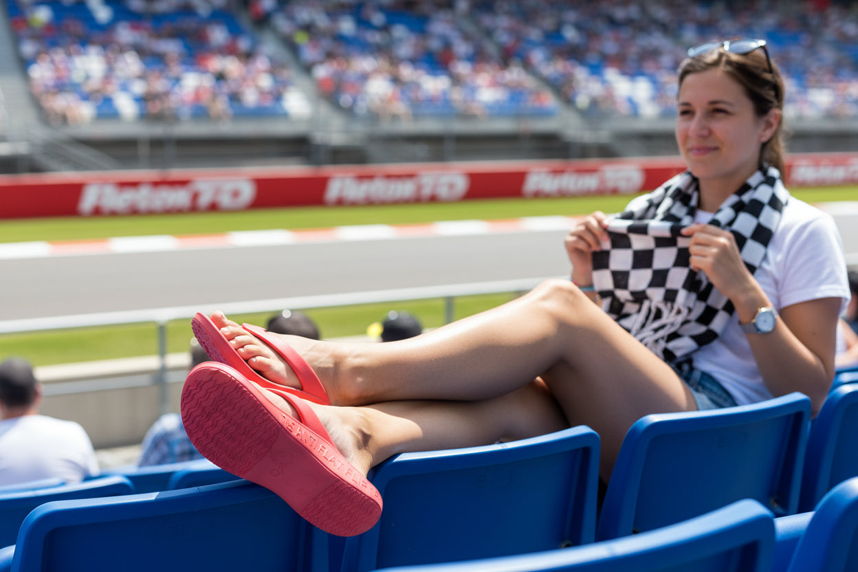 FLOPEDS TAF3 Cherry Red - stand