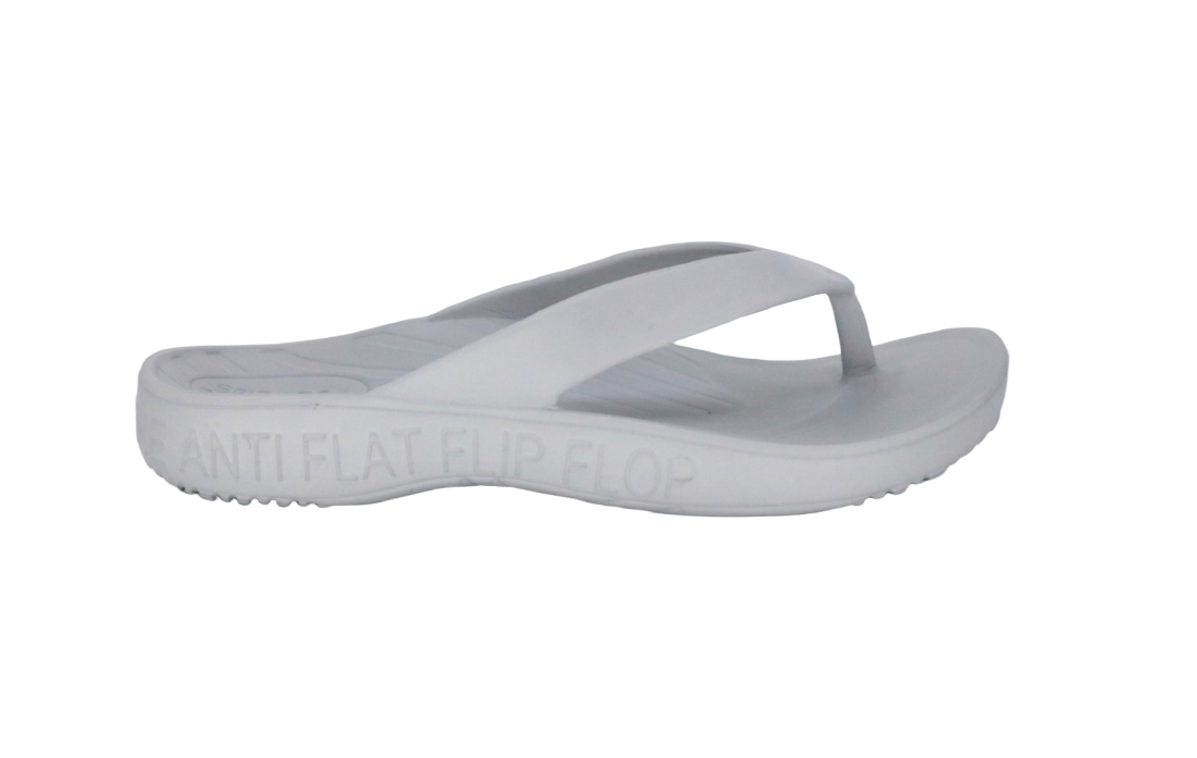 T3 FLOPEDS grey flip flop side view