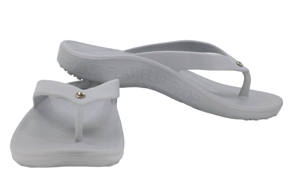 S3 | Solitaire Silver Grey flip flop
