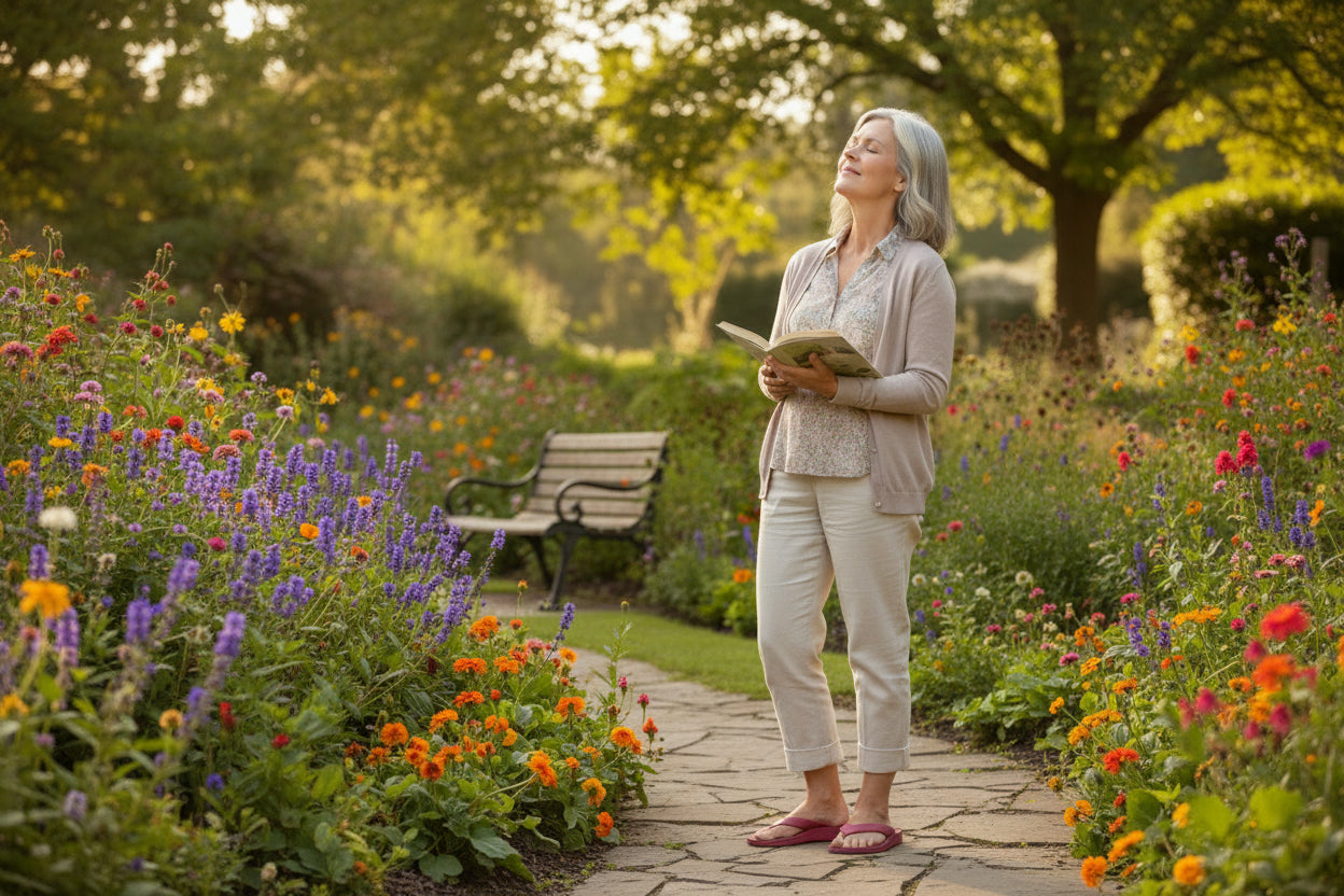 A red flip flop sandal with the text 'THE ANTI FLAT FLIP FLOP' on the sole.